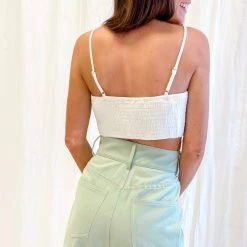 Indie Collection Tops Two Toned Crop Top