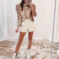 Indie Collection Gala Sequin Top