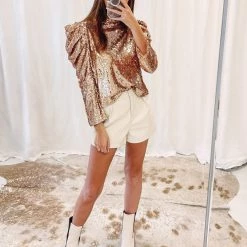 Indie Collection Gala Sequin Top