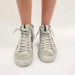 Indie Collection New Arrivals Pink/Glitter High Top Sneakers