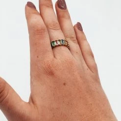 Indie Mae Gold Plated Rainbow Ring