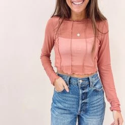 Indie Collection Poppy Mesh Top