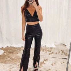 Indie Collection New Arrivals Kennedy Sequin Crop Top