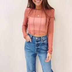 Indie Collection Poppy Mesh Top