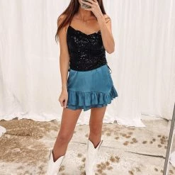 Indie Collection Donna Sequin Top New Arrivals