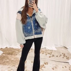 Indie Collection New Arrivals Miranda Quilted Mix Jacket