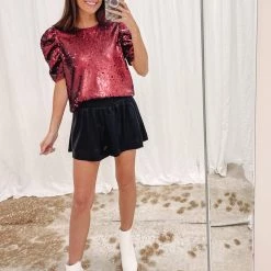 Indie Collection Jasper Sequin Top USA Collection