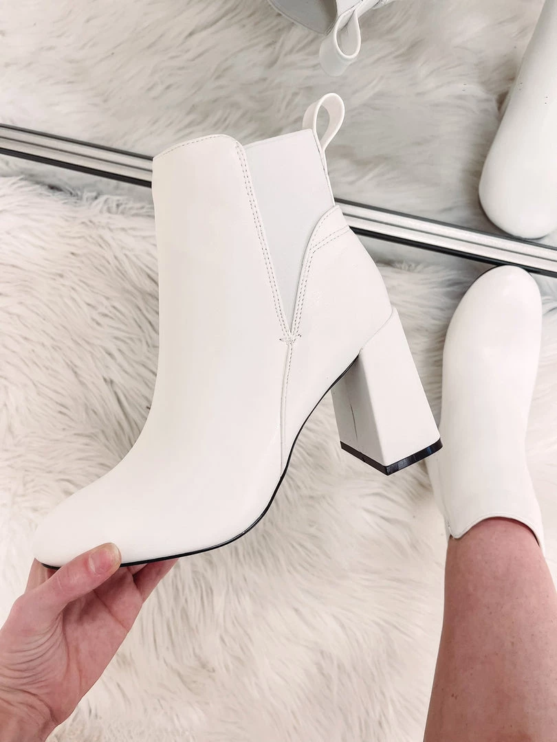 Indie Collection Whitney White Booties 1 Indie Collection Whitney White Booties