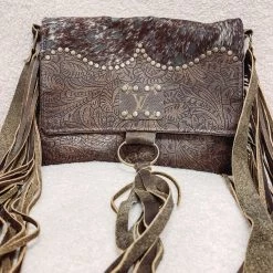 Indie Collection Cowhide Crossbody With Flap DOLLY COLLECTION