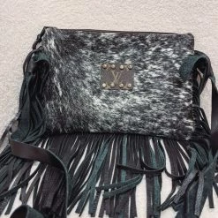 Indie Collection Black Speckled Crossbody Leather Accessories