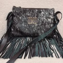 Indie Collection Black Speckled Crossbody Leather Accessories