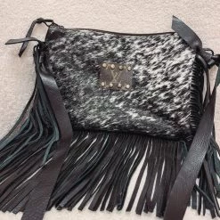 Indie Collection Black Speckled Crossbody Leather Accessories