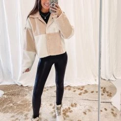 Indie Collection Checkered Tan Jacket New Arrivals