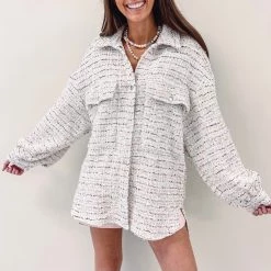 Indie Collection Tweed Shacket