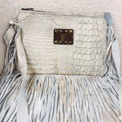 Indie Collection DOLLY COLLECTION Metallic Croc Leather Crossbody