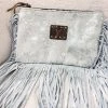 Indie Collection Metallic Silver Large Crossbody