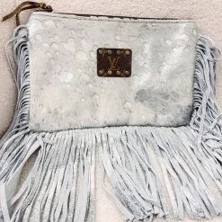 Indie Collection Metallic Silver Large Crossbody