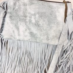 Indie Collection Metallic Silver Large Crossbody