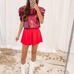 Indie Collection Jasper Sequin Top USA Collection