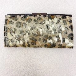 Indie Collection Metallic Cheetah Leather Wallet Leather Accessories