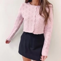 Indie Collection New Arrivals Melanie Sweater - Pink