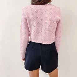Indie Collection New Arrivals Melanie Sweater - Pink