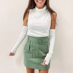 Indie Collection Jovie Olive Skirt Bottoms