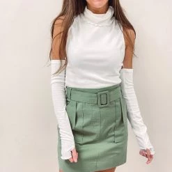 Indie Collection Jovie Olive Skirt Bottoms