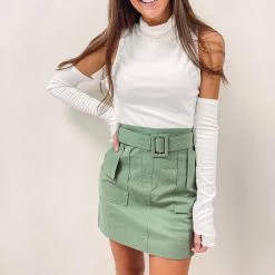 Indie Collection Jovie Olive Skirt Bottoms