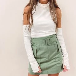 Indie Collection Jovie Olive Skirt Bottoms