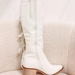 Indie Collection White Fringe Cowboy Boot New Arrivals