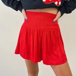 Indie Collection Adair Shorts - Red