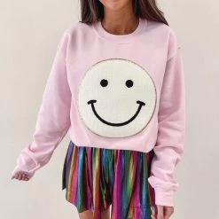 Indie Collection Smile Patch Pullover