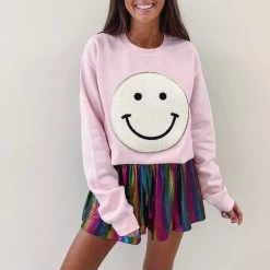 Indie Collection Smile Patch Pullover