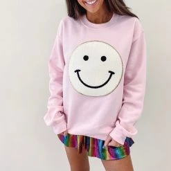 Indie Collection Smile Patch Pullover