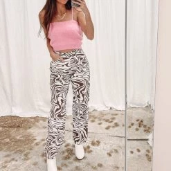 Indie Collection Bottoms Printed Denim Pants