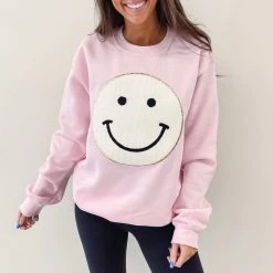 Indie Collection Smile Patch Pullover
