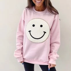 Indie Collection Smile Patch Pullover