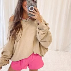 Indie Collection Kathleen Pullover - Taupe