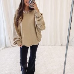 Indie Collection Kathleen Pullover - Taupe