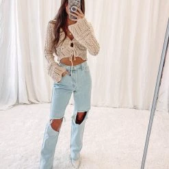 Indie Collection Vacay Collection Crochet Crop Top