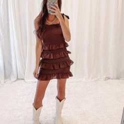 Indie Collection Tiered Smocked Dress