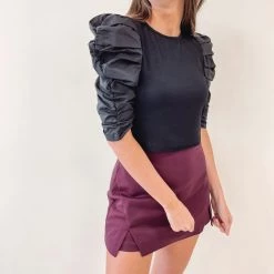 Indie Collection New Arrivals Mikka Puff Sleeve Top