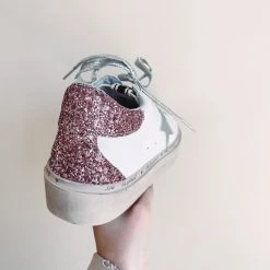 Indie Collection Pink Glitter Platform Sneakers New Arrivals