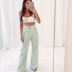 Indie Collection Mint Green Trouser Pants