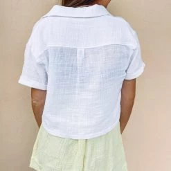 Indie Collection Jackie Crop Shirt Vacay Collection