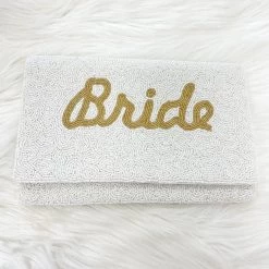 Indie Mae Accessories Bride Crossbody + Clutch
