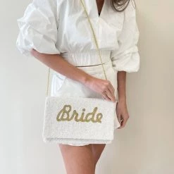 Indie Mae Accessories Bride Crossbody + Clutch