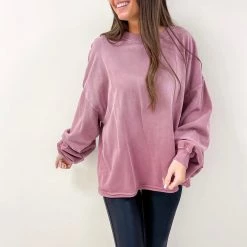 Indie Collection New Arrivals Kayla Oversized Pullover