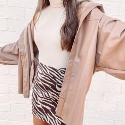 Indie Collection Rebecca Leather Shacket